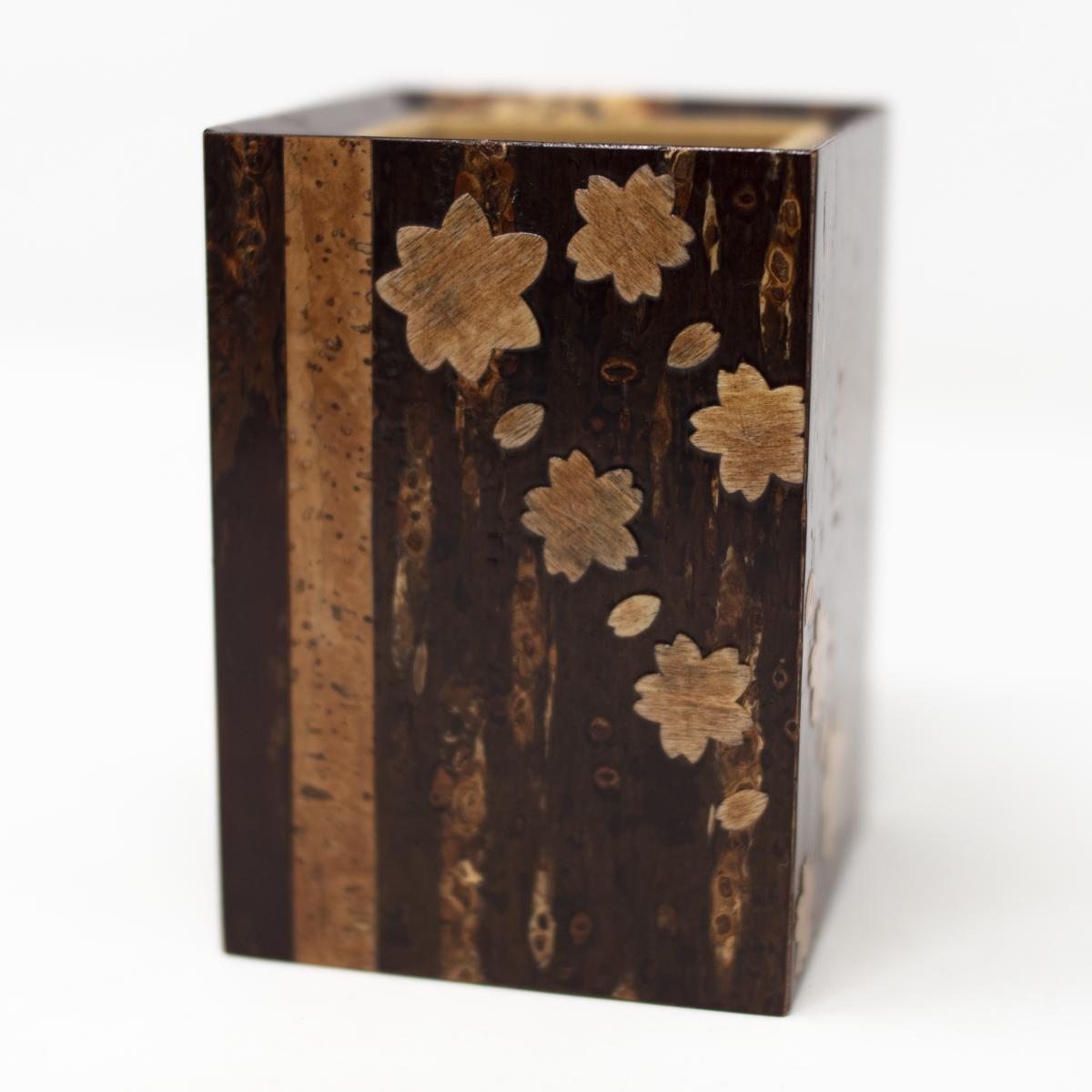 Tomioka wooden box front angle