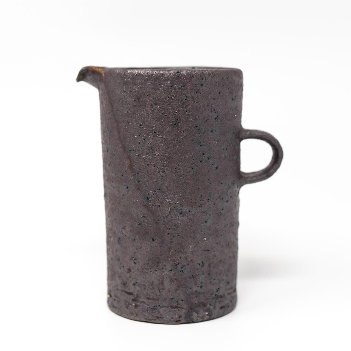 Fumie Suzuki ceramics dark jug side