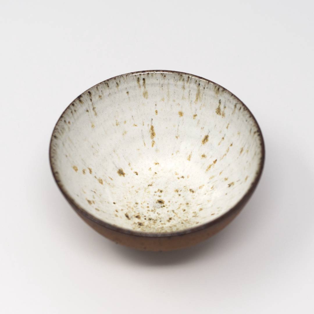 lisa armour brown small ceramic side top