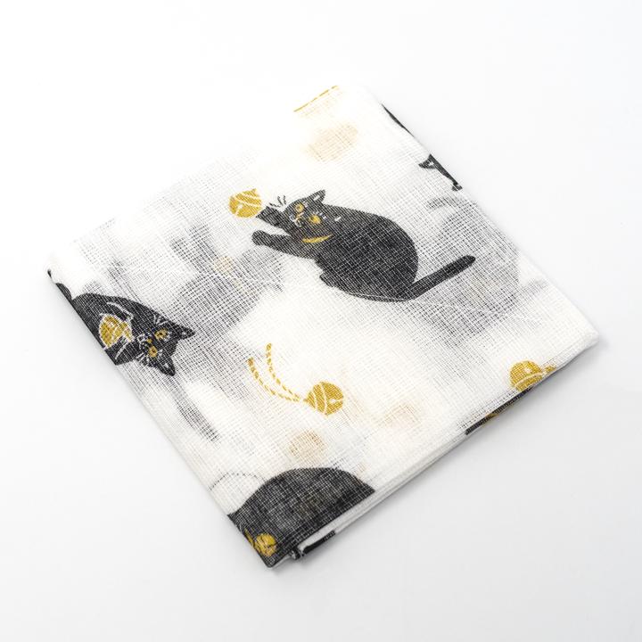 general cat washing up cloth yellow open angle