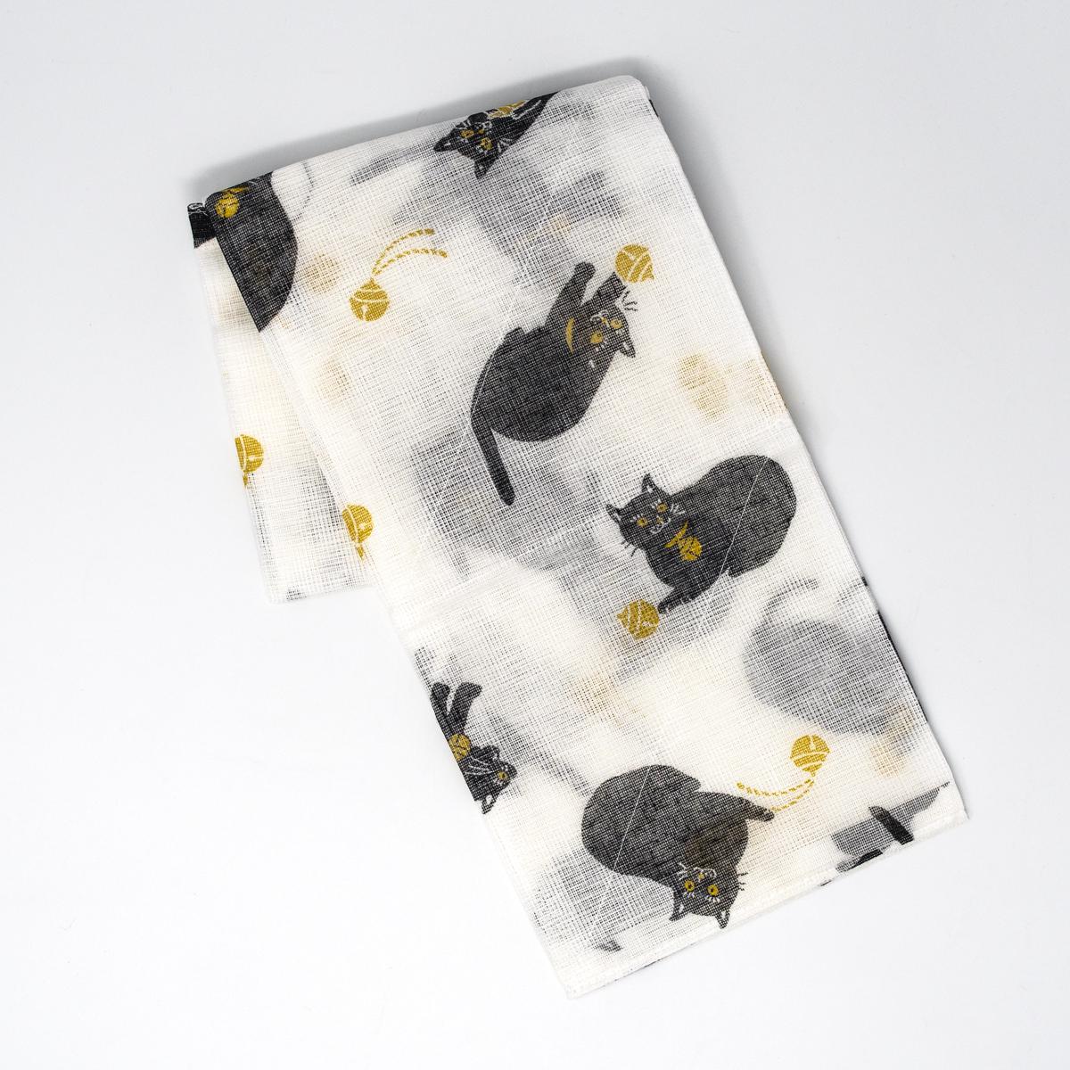 general cat washing up cloth yellow open