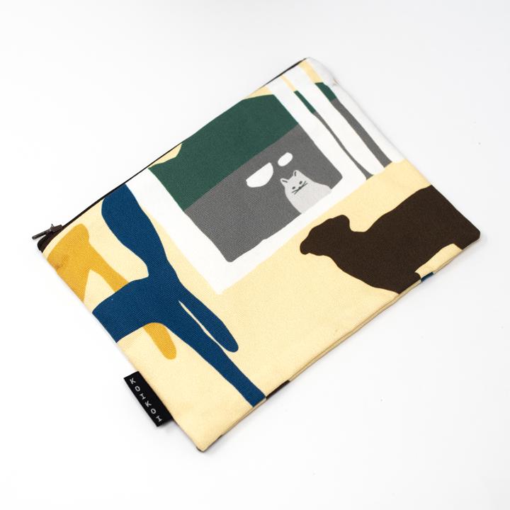 Koikoi cat mirror pouch top angl