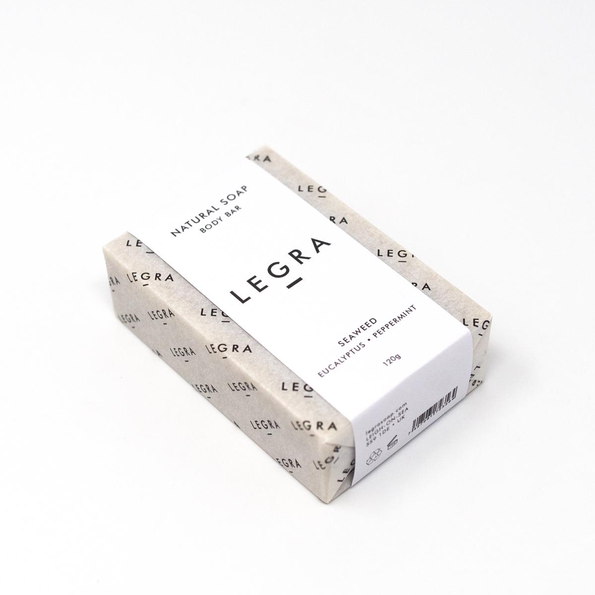 legra soap eucalyptus peppermint angle