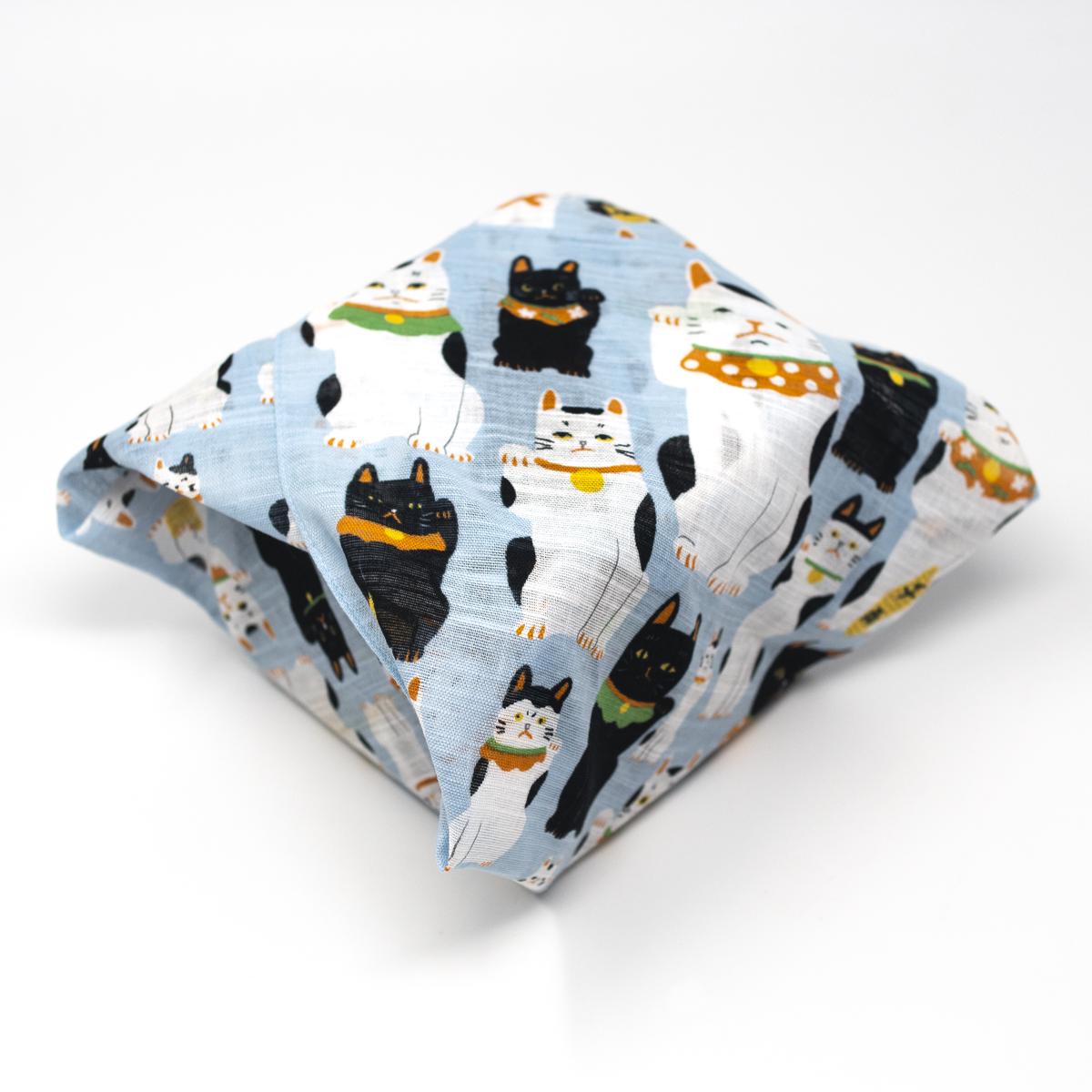 kiriko cat cloth wrapped