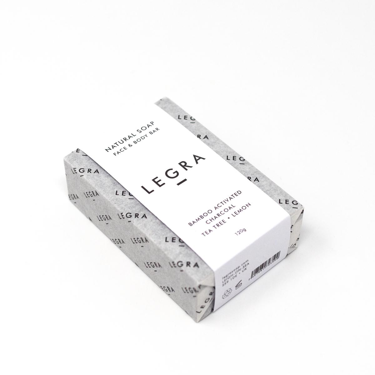legra soap charcoal tea tree lemon angle