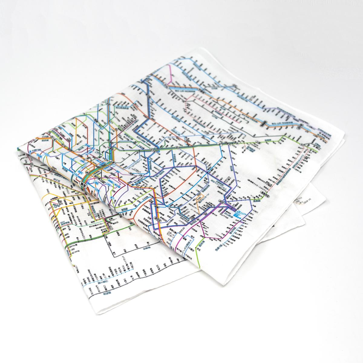 general map cloth folded