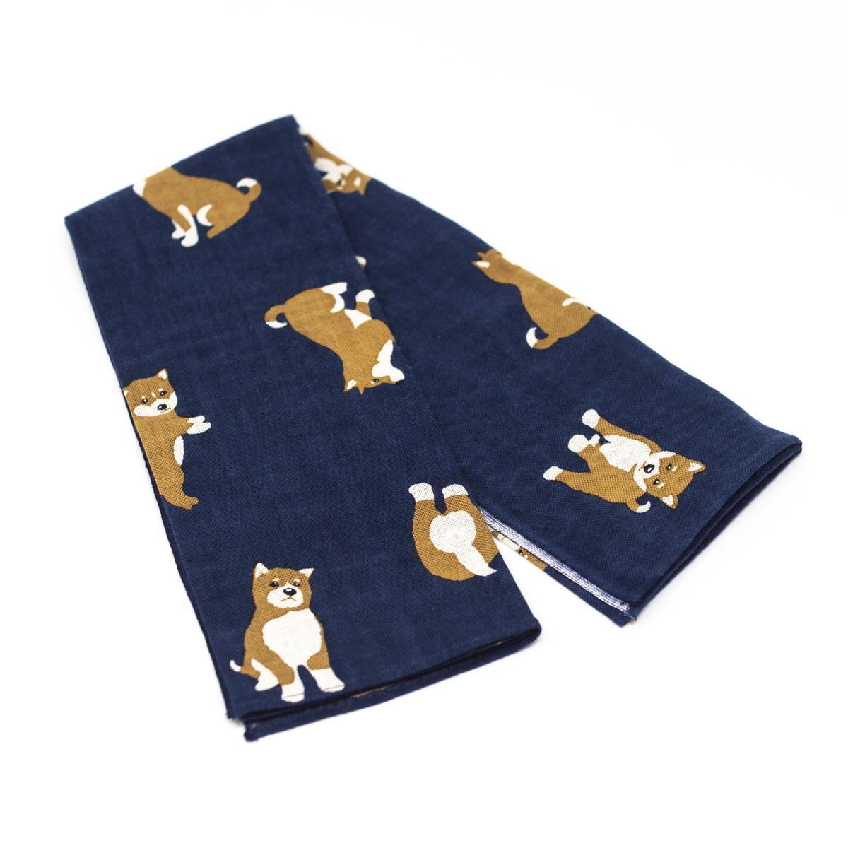 general dog cloth dark blue angle