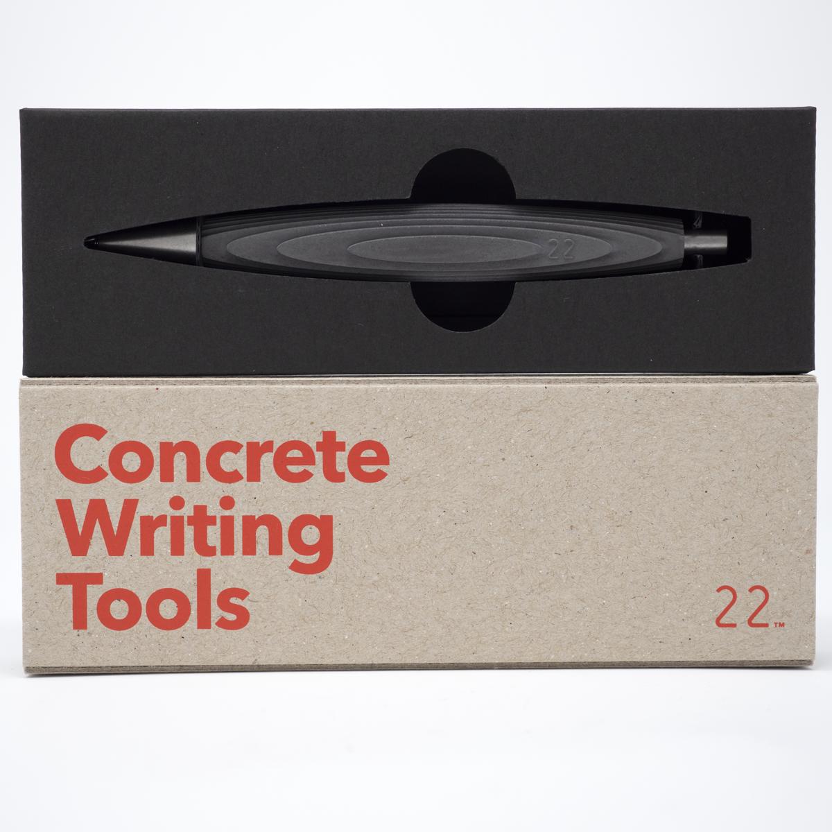 concrete pen on box
