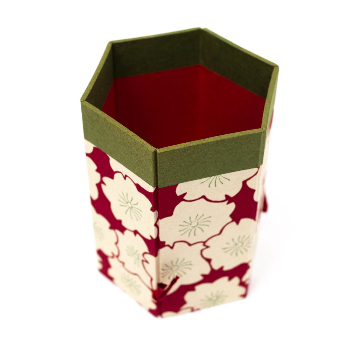 haibara red pen pot front top