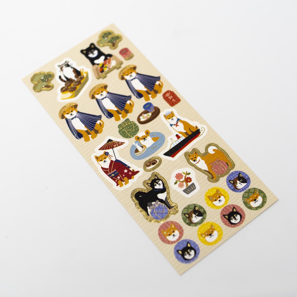 super friendshill dog stickers top angle