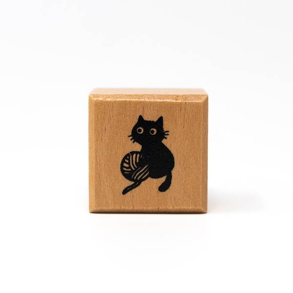 Image of Scratching Cat Ink Stamp