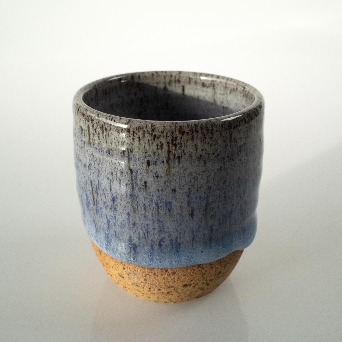 blue beaker
