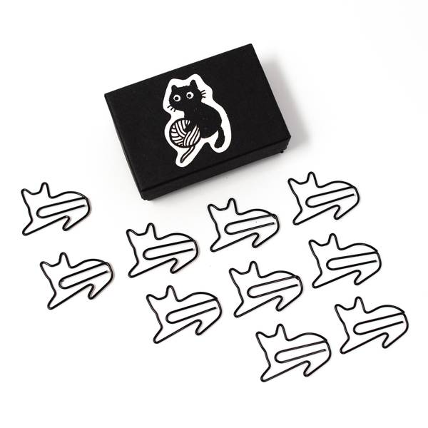 Image of Black Cat Paperclips