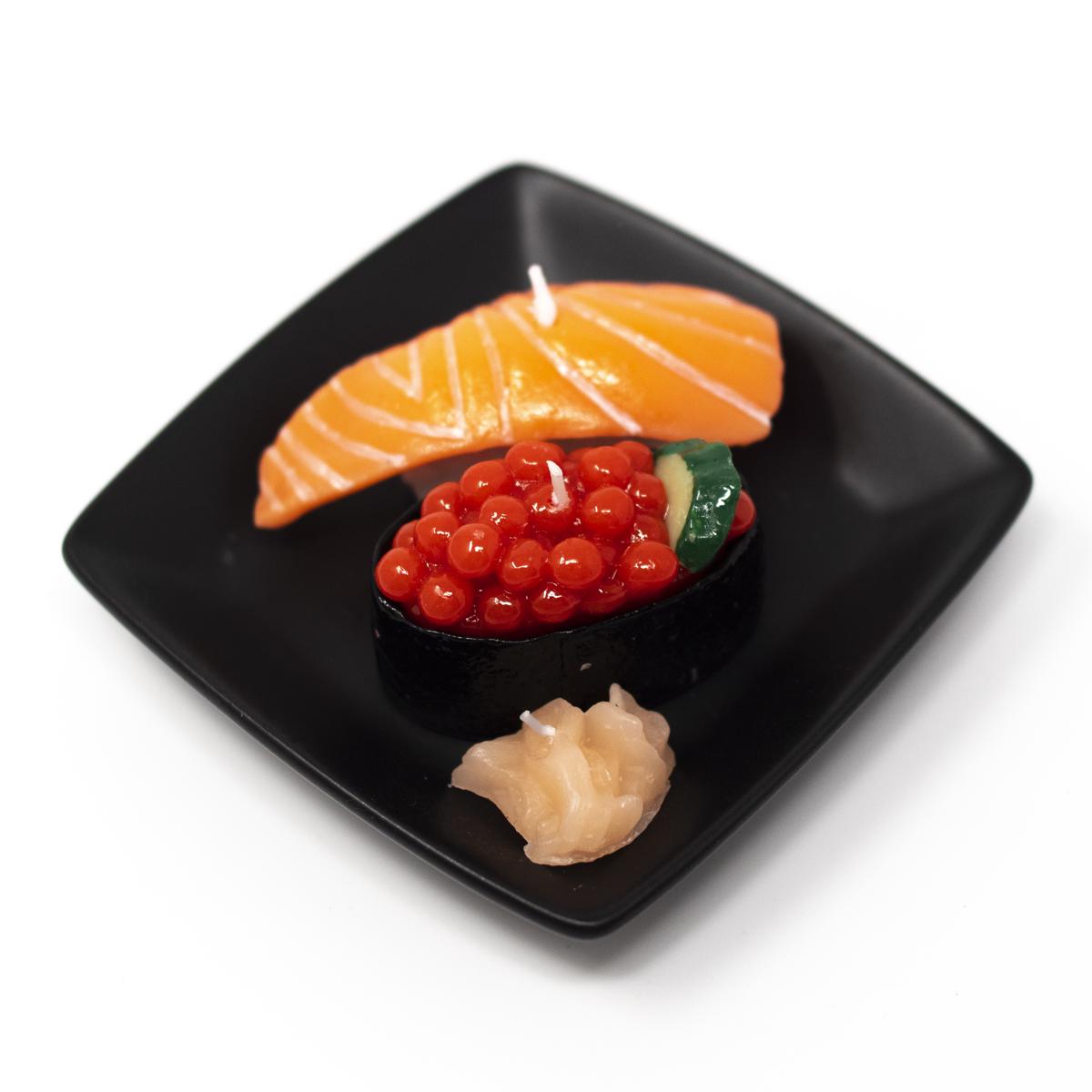 kameyama candle sushi candle top angle