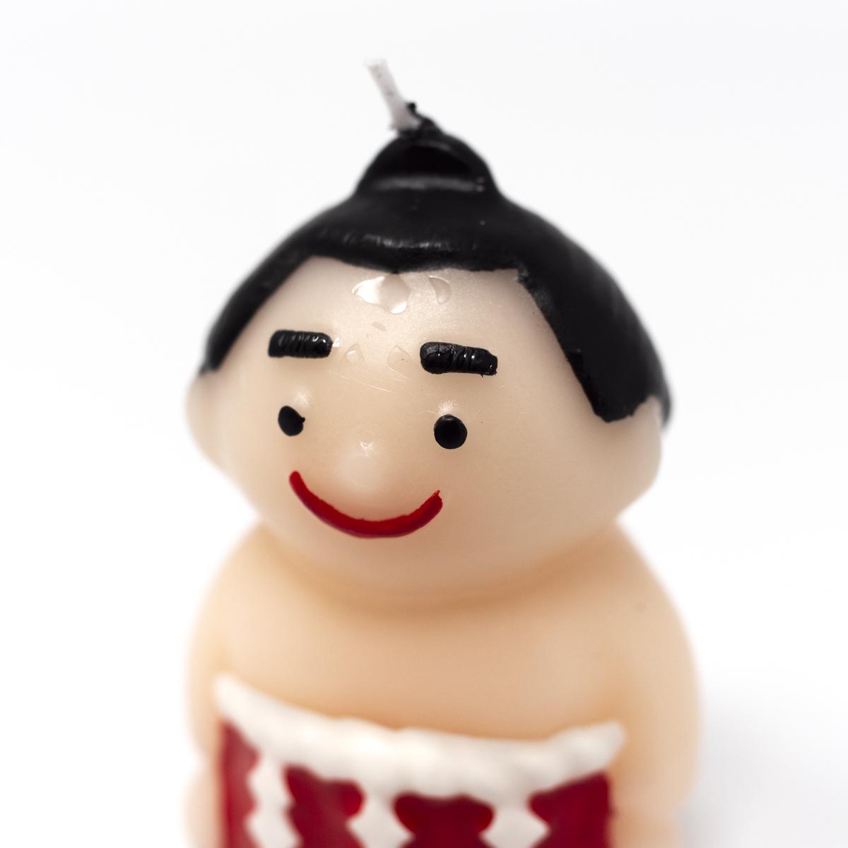 kameyama candle sumo candle front closeup