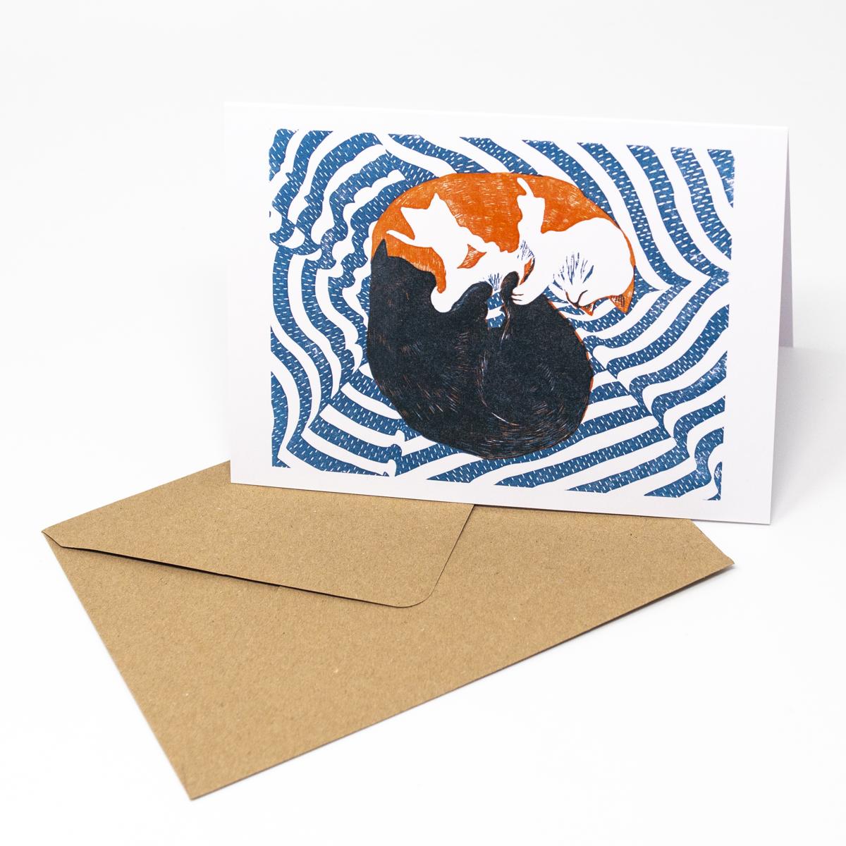 cat moore neko card envelope side
