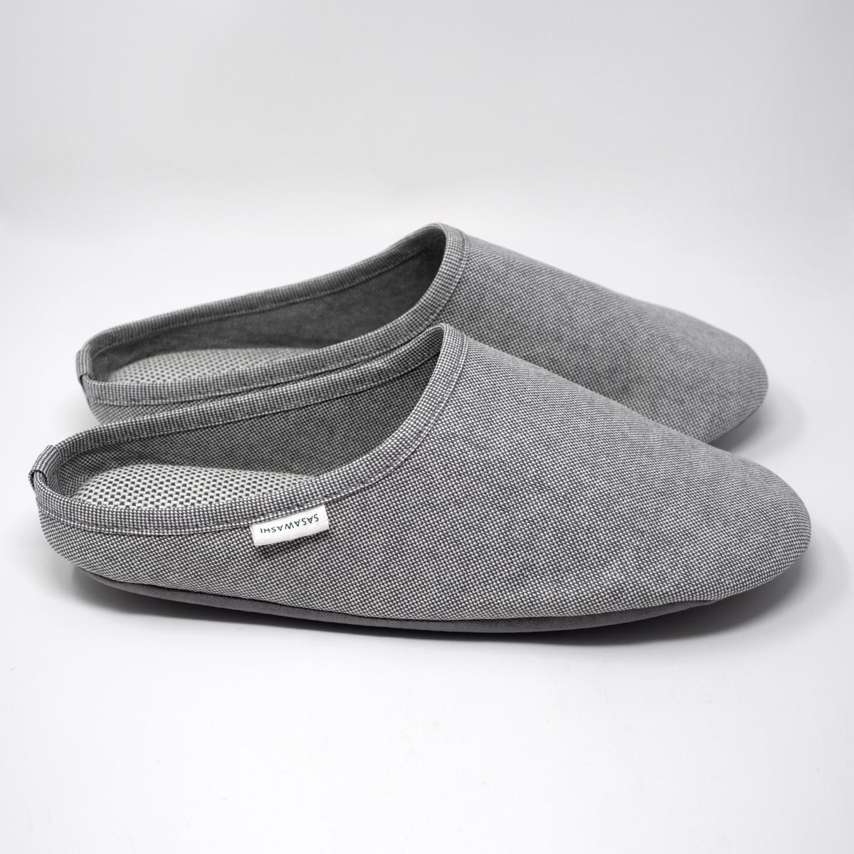grey slippers side