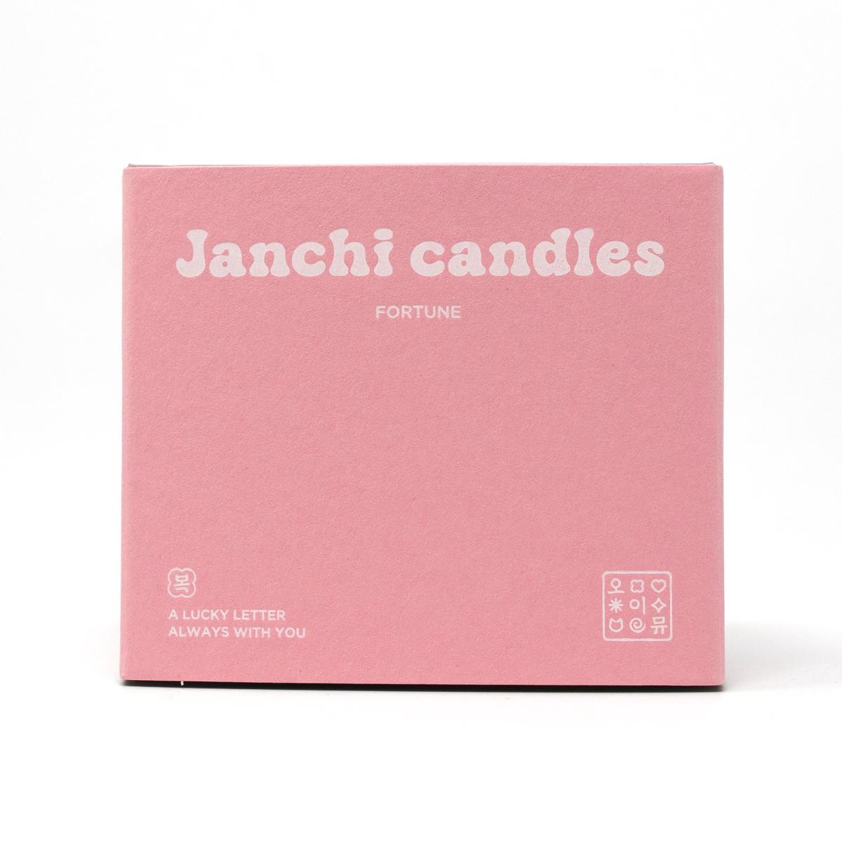 korean pink brown candles