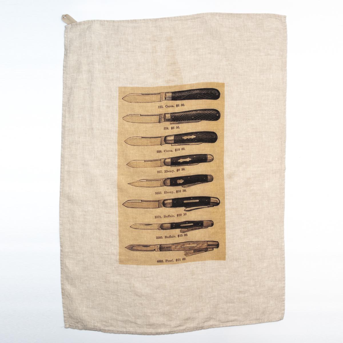 serie limitee louise knife dishcloth