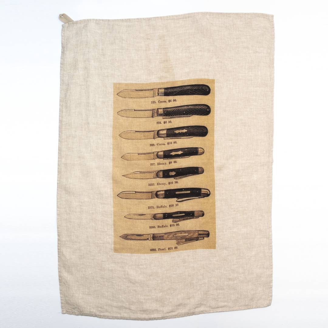 serie limitee louise knife dishcloth
