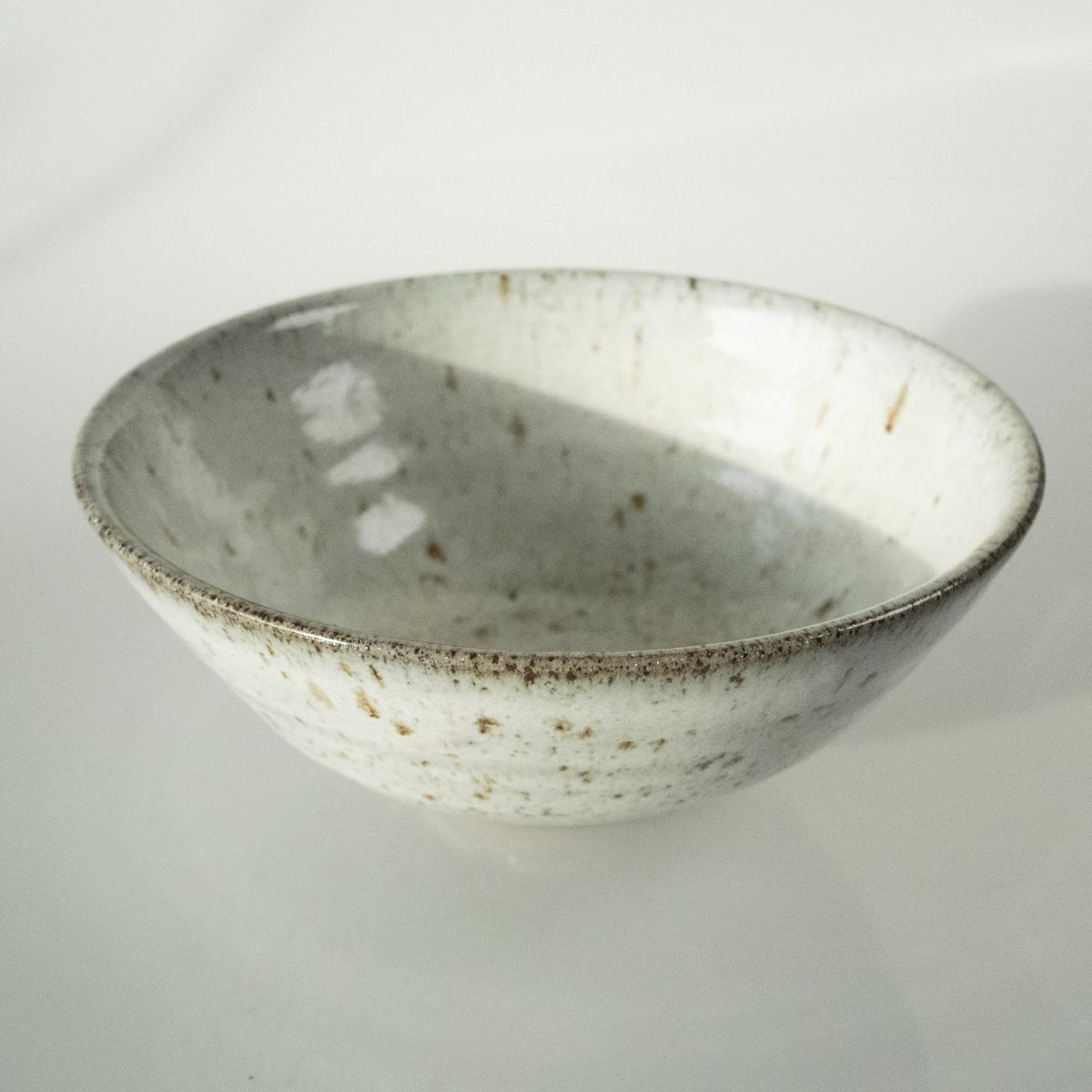 Lisa Armour Brown shallow bowl side angle