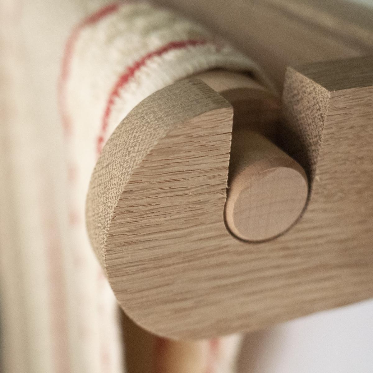 red towel rail close