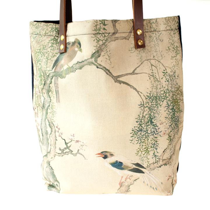 bird print bag