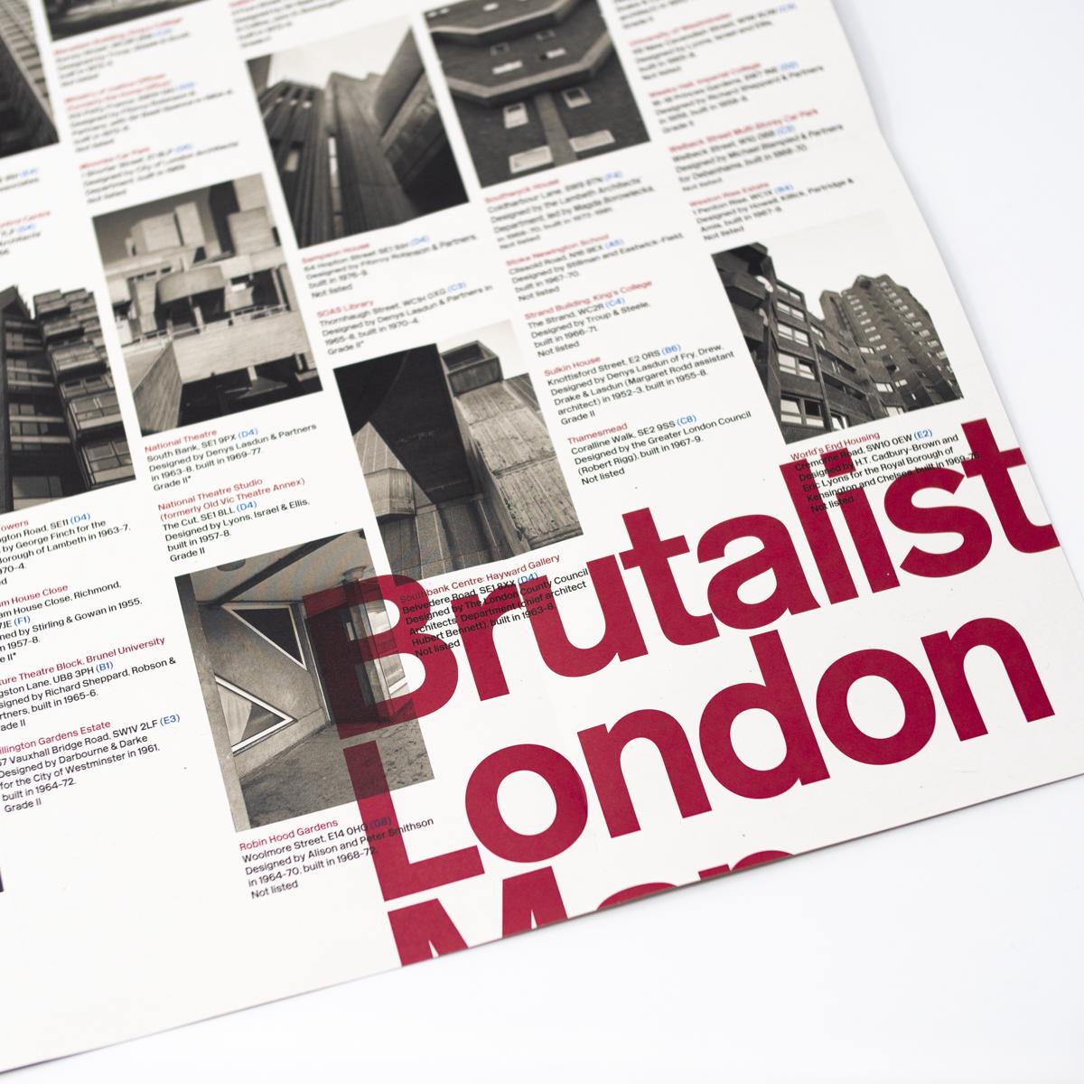 blue crow brutalist london map reverse