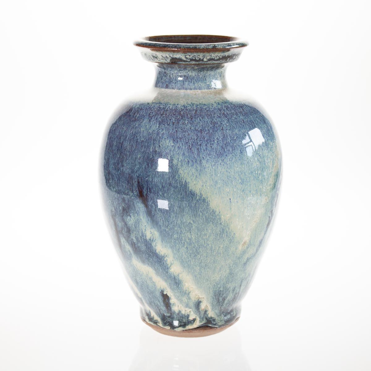 indigo vase front