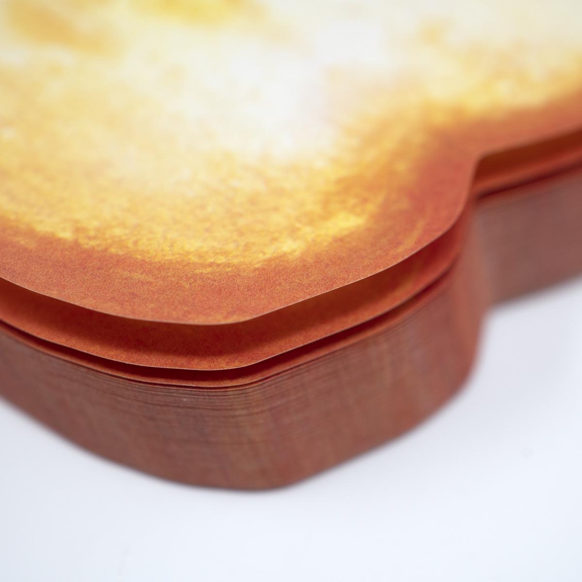 toast notepad closeup