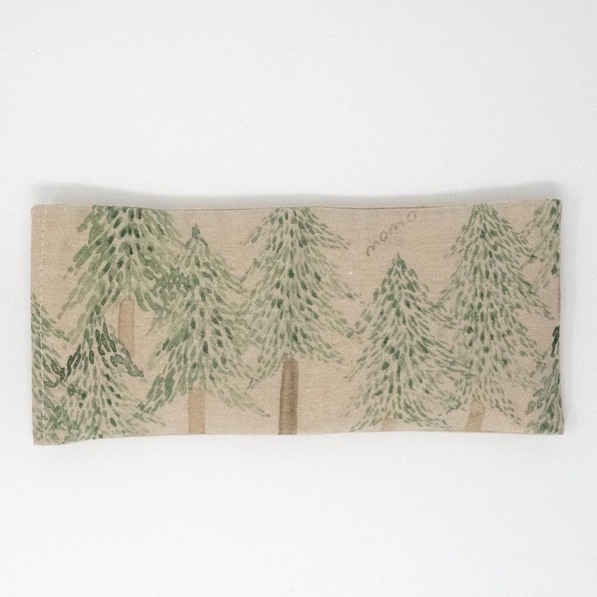 green eye pillow flat