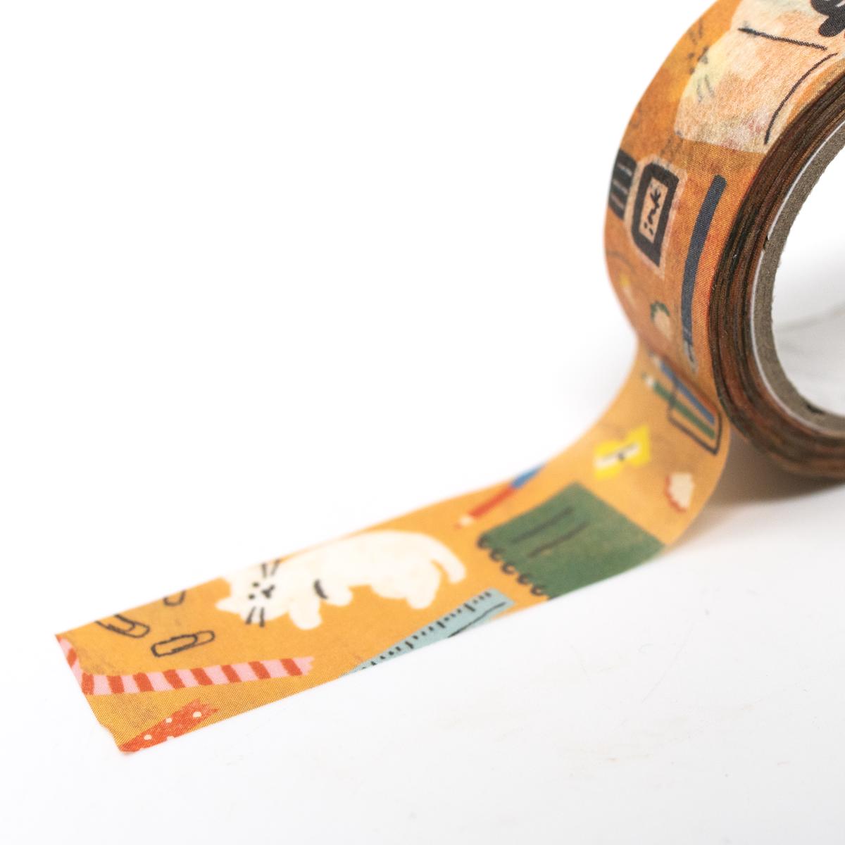 general orange cat washi closeup side