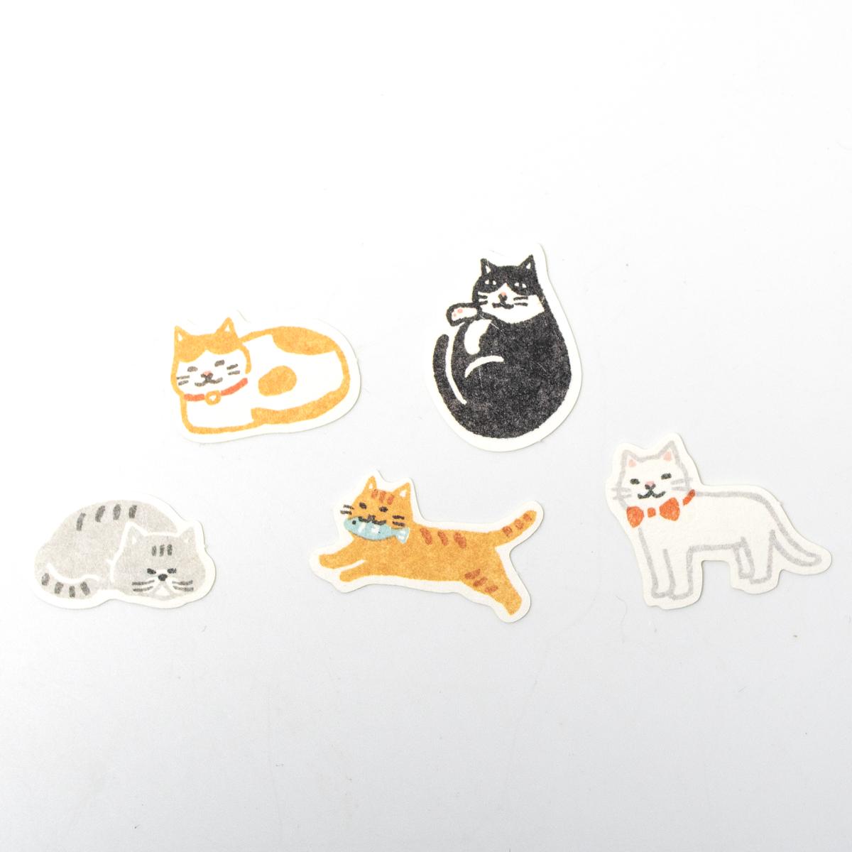 general assorted neko stickers open