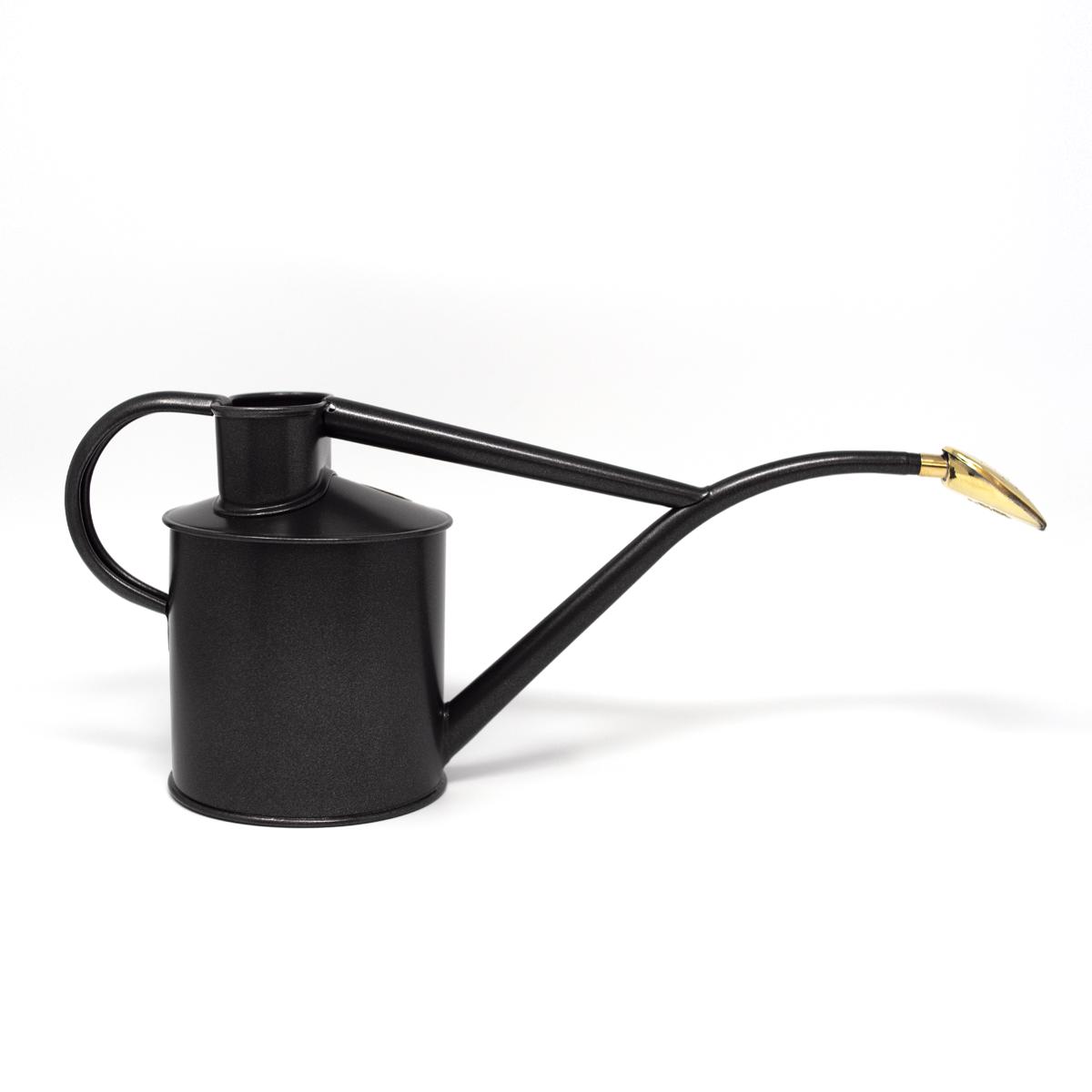 haws black watering can side