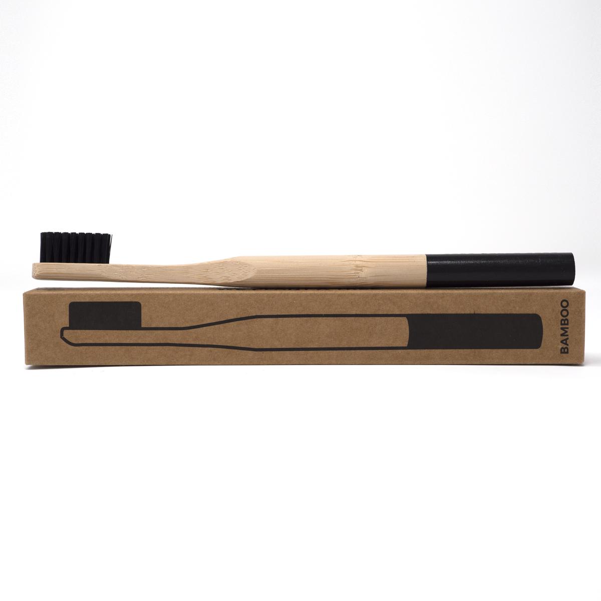 black bamboo toothbrush box