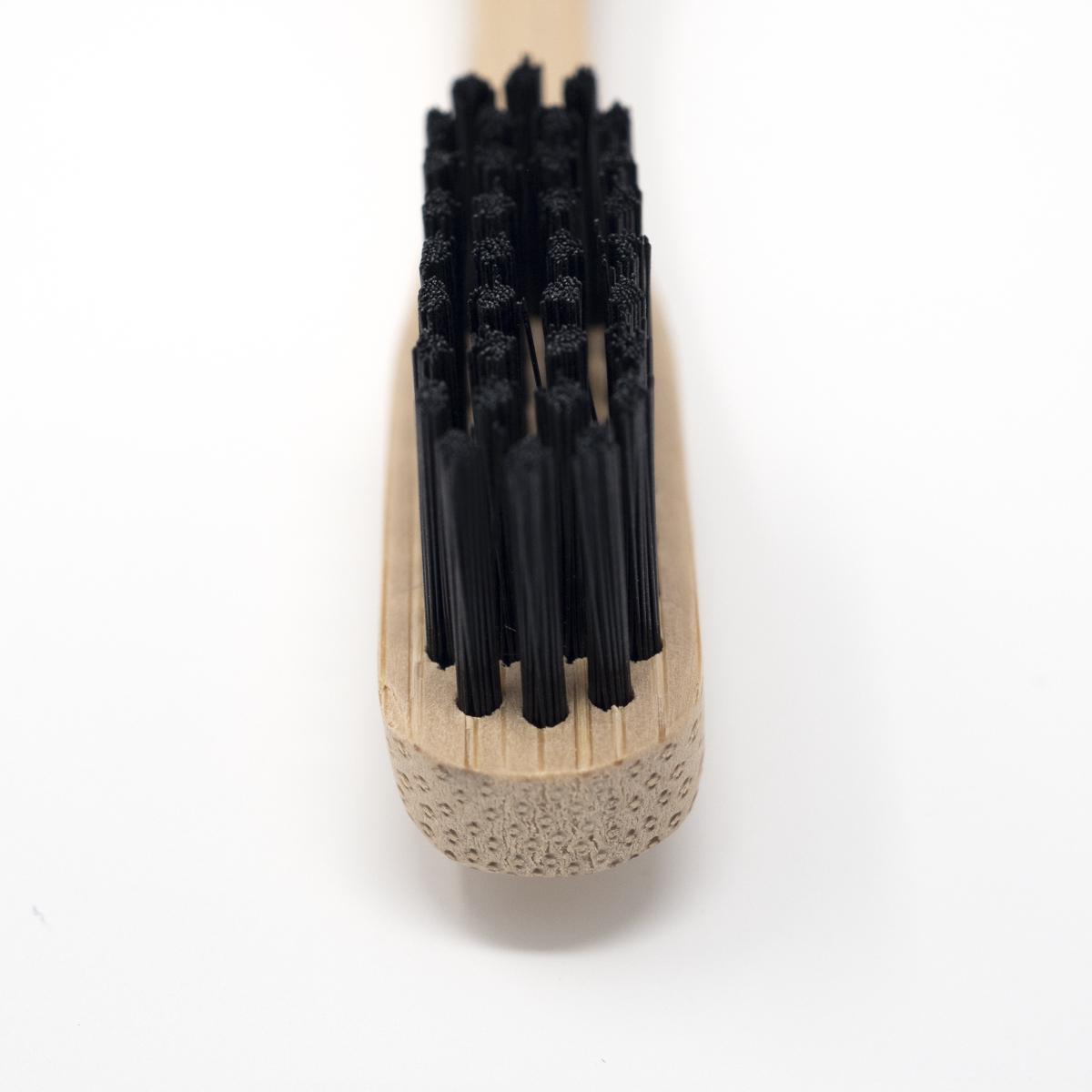 black bamboo toothbrush head