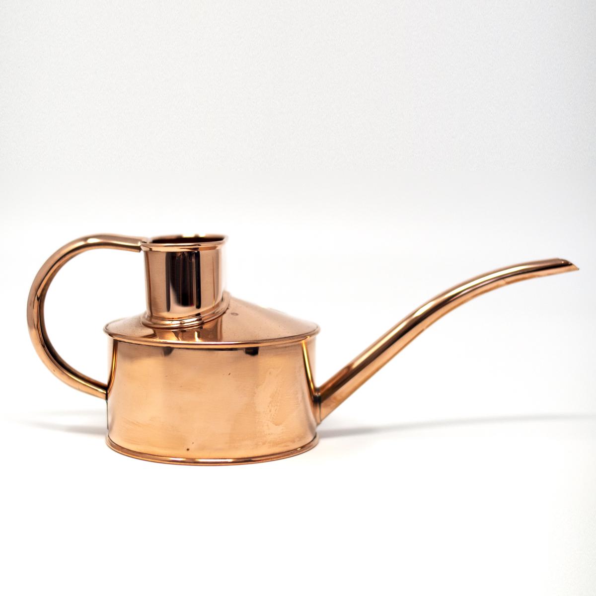 haws copper watering can side