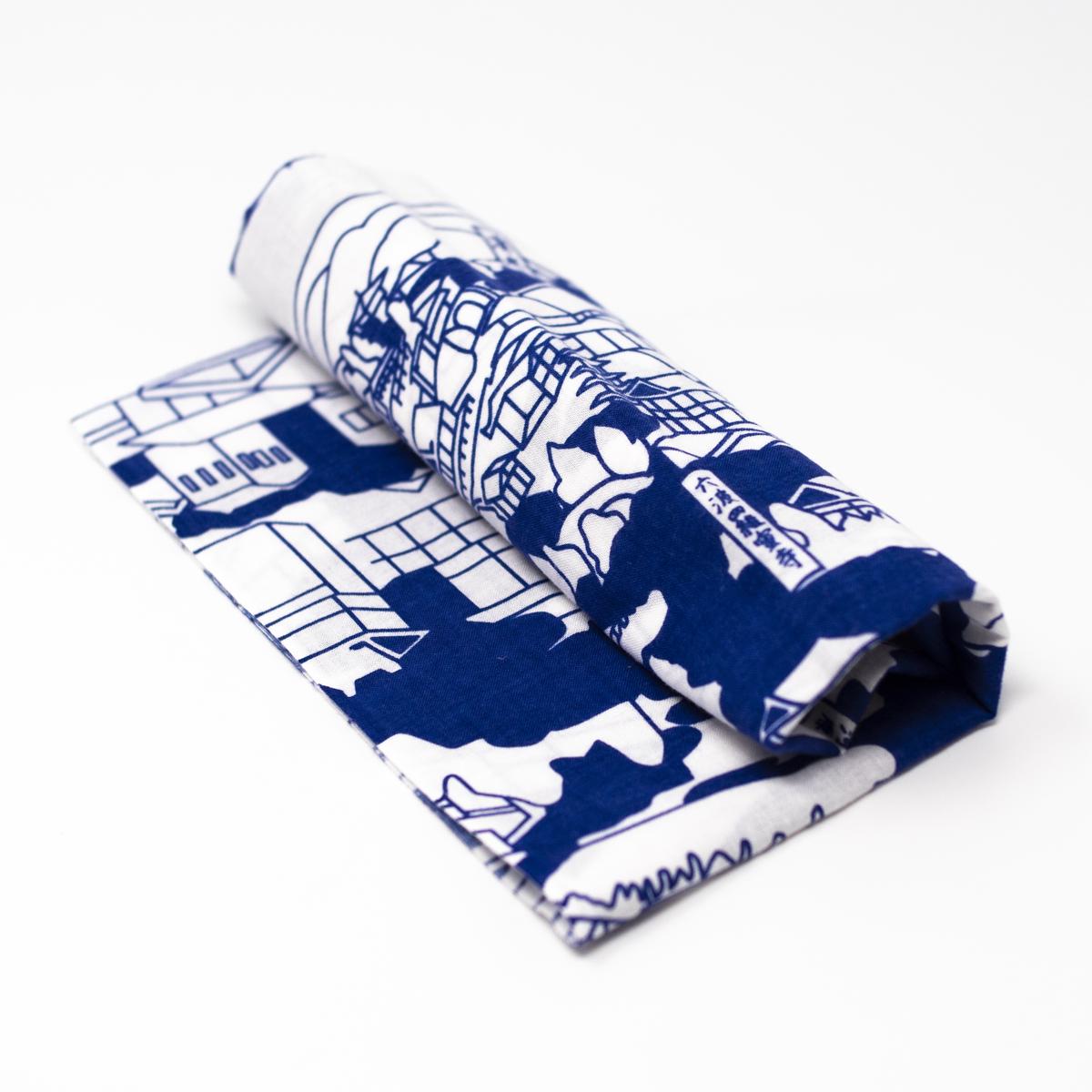 kyototo blue cloth rolled