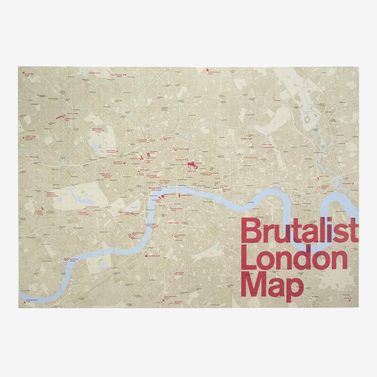 brutalist map flat