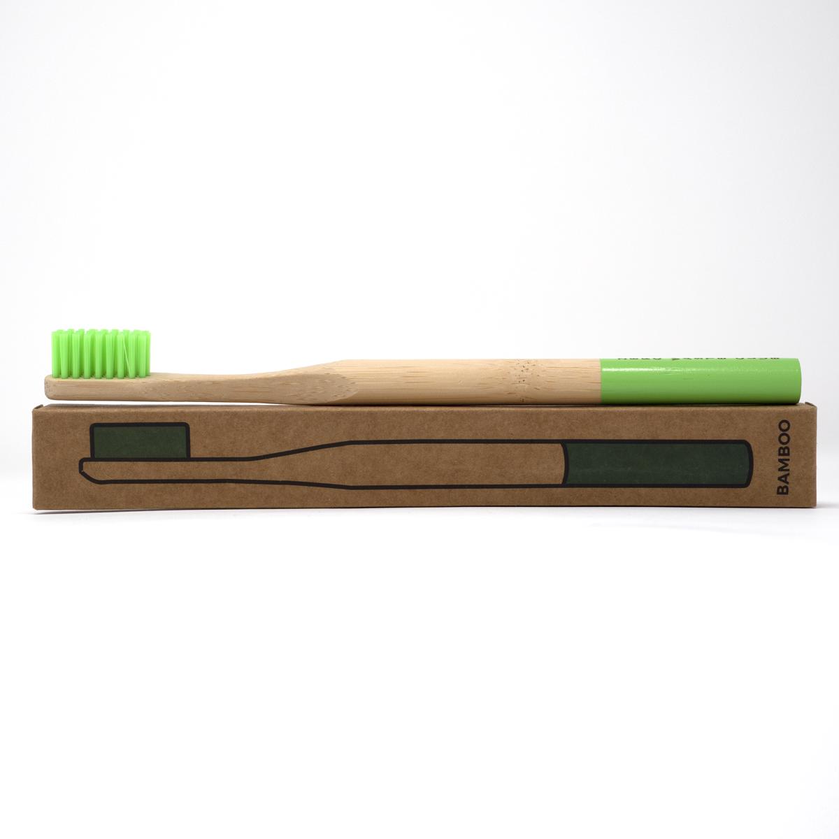 green bamboo toothbrush box