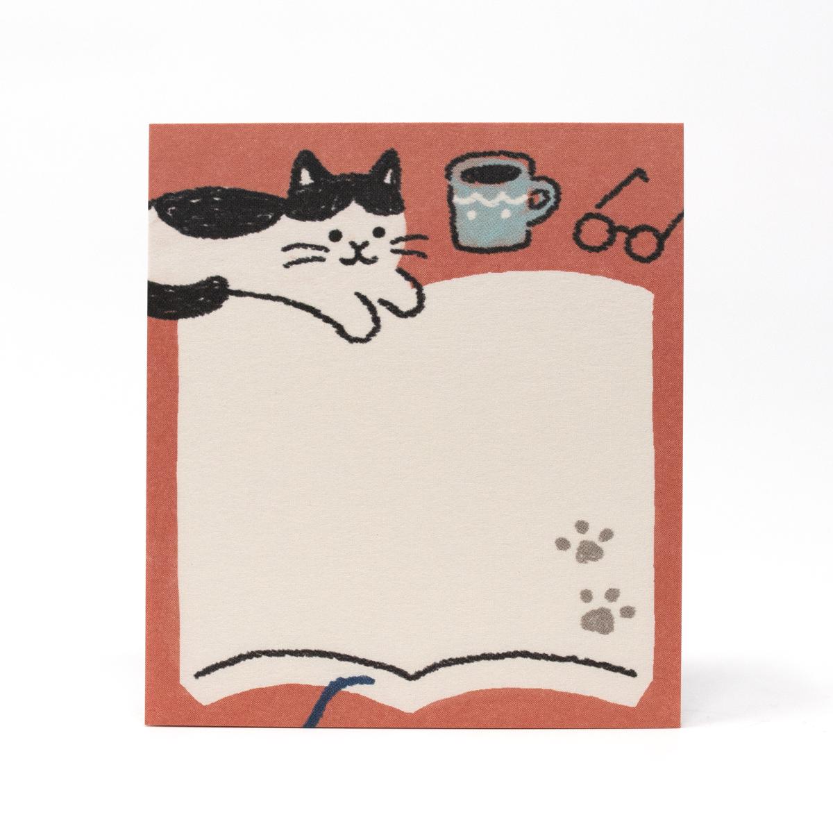 furukwashico red cat coffee notepad