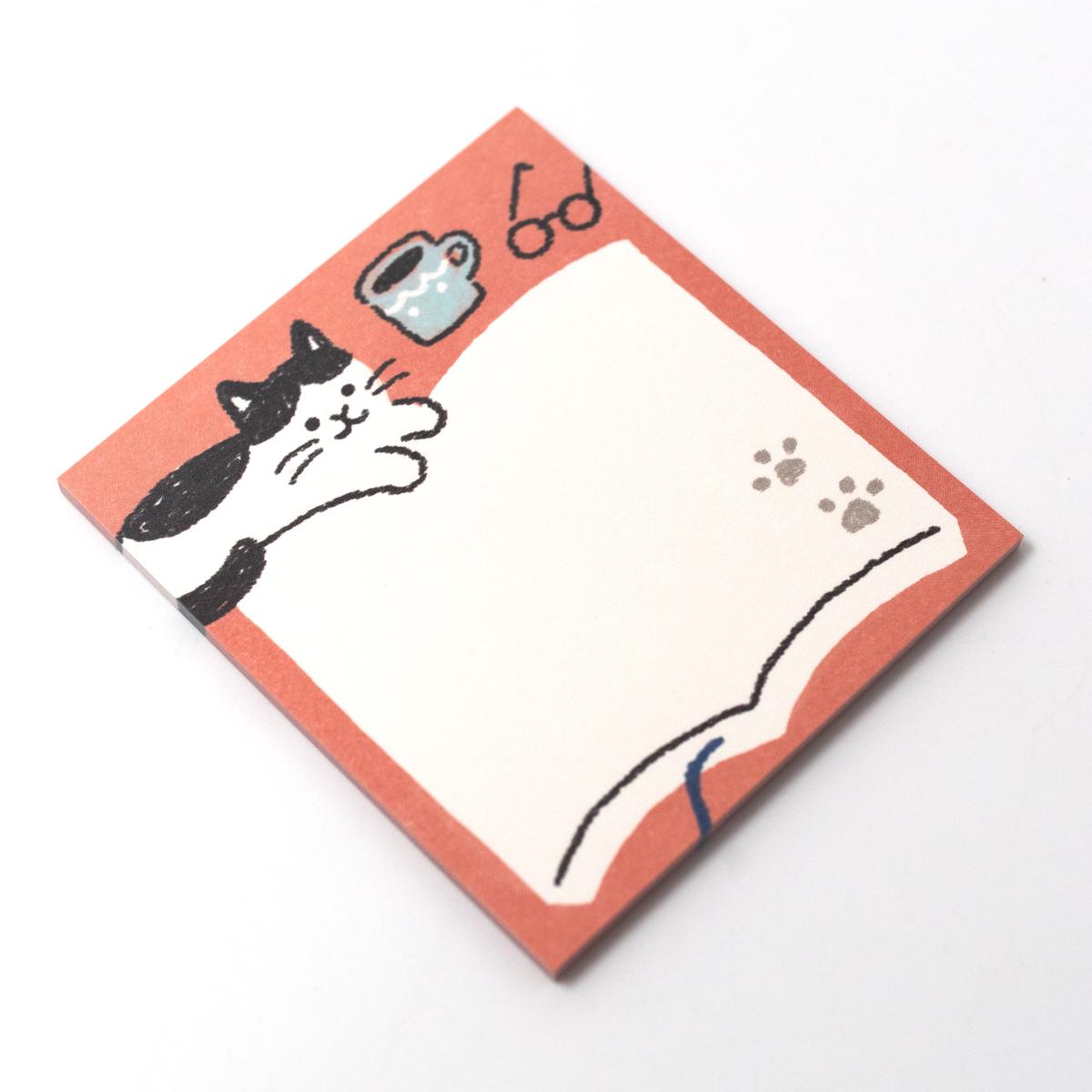 furukwashico red cat coffee notepad angle