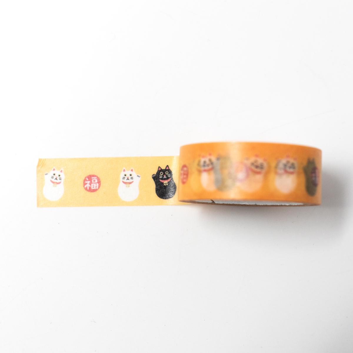 hamamonyo maneki neko washi tape top